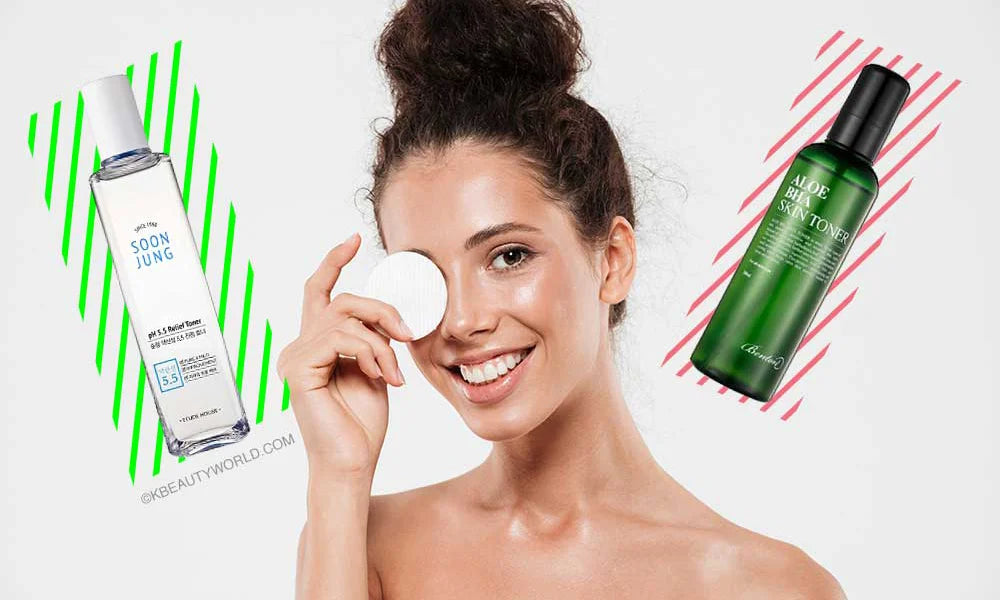 Best Korean Hydrating Toners for Glowing Skin hyaluronic acid serum aloe glycerin propolis snail mucin K Beauty World