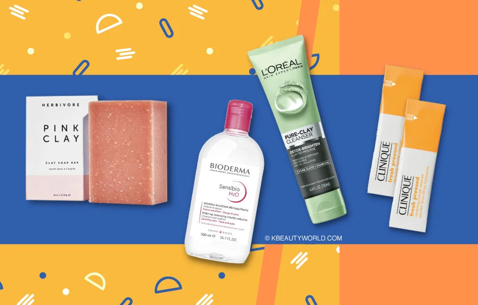 How To Pick The Right Face Cleanser for Your Skin Type? cleansing foam, milk, balm, oil, oily dry sensitive skin K beauty world