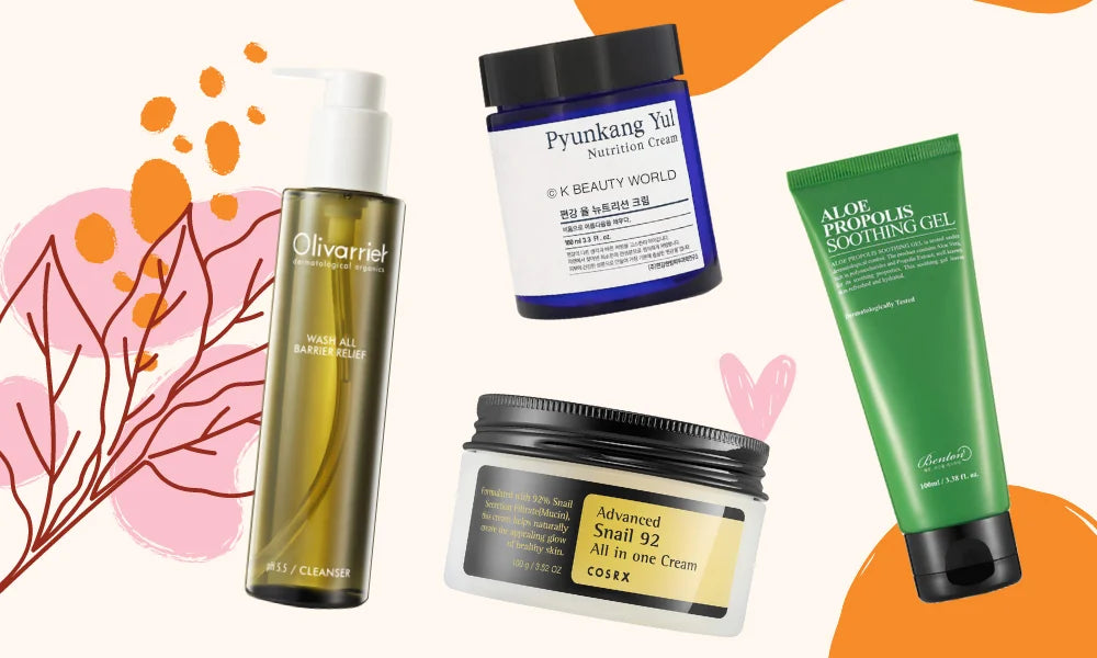 Best Korean Moisturizers for dry Sensitive Skin face care mild gentle ph 5.5 K Beauty World