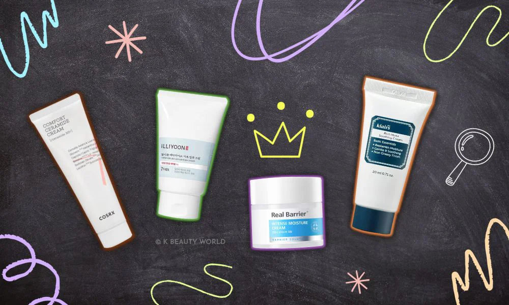 Best Korean Ceramide Moisturizers for dry sensitive irritated acne-prone combination skin benefits skin care tips blog K Beauty World