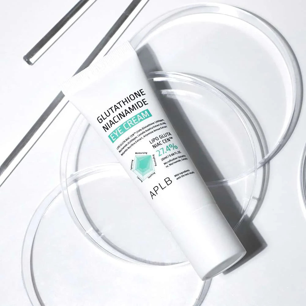 APLB Glutathione Niacinamide Eye Cream anti-aging brightening hydrating Korean cream K Beauty World
