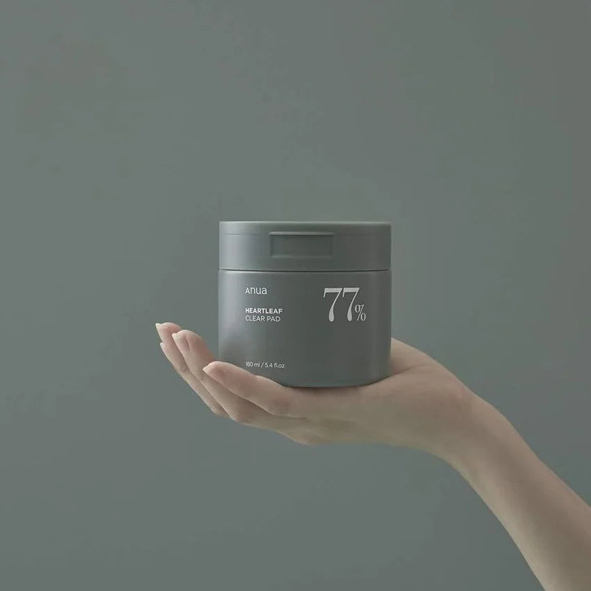 Anua Heartleaf 77% Clear Pad best natural vegan cruelty-free Korean skin care brand peeling for soft smooth hydrated skin K Beauty World