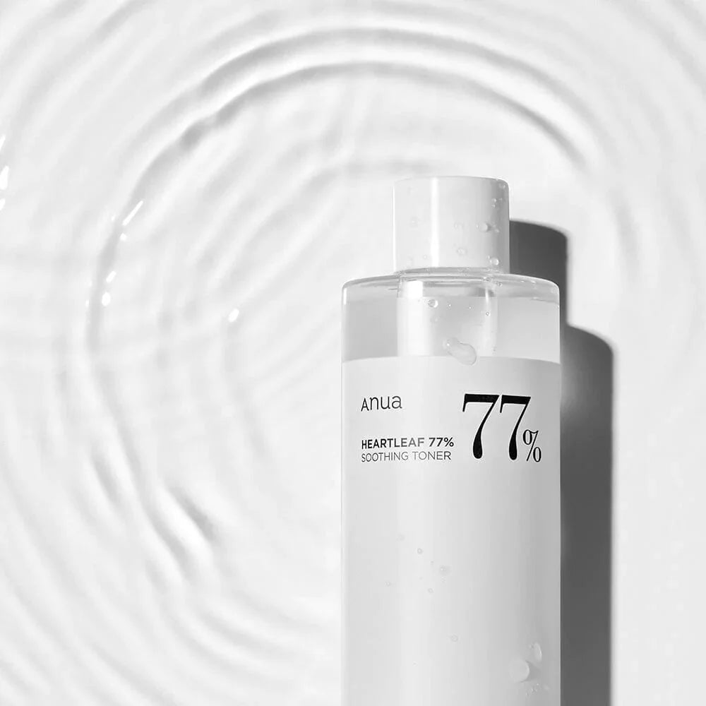 Anua Heartleaf 77% Soothing Toner best hydration dry dehydrated flaky oily combination skin sensitive redness eczema rosacea skin problems K Beauty World