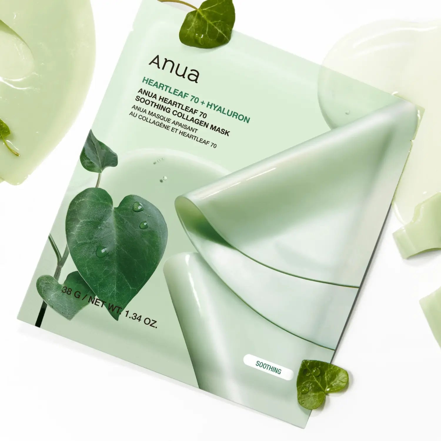 Anua Heartleaf 70 Soothing Collagen Mask (4er-Set)