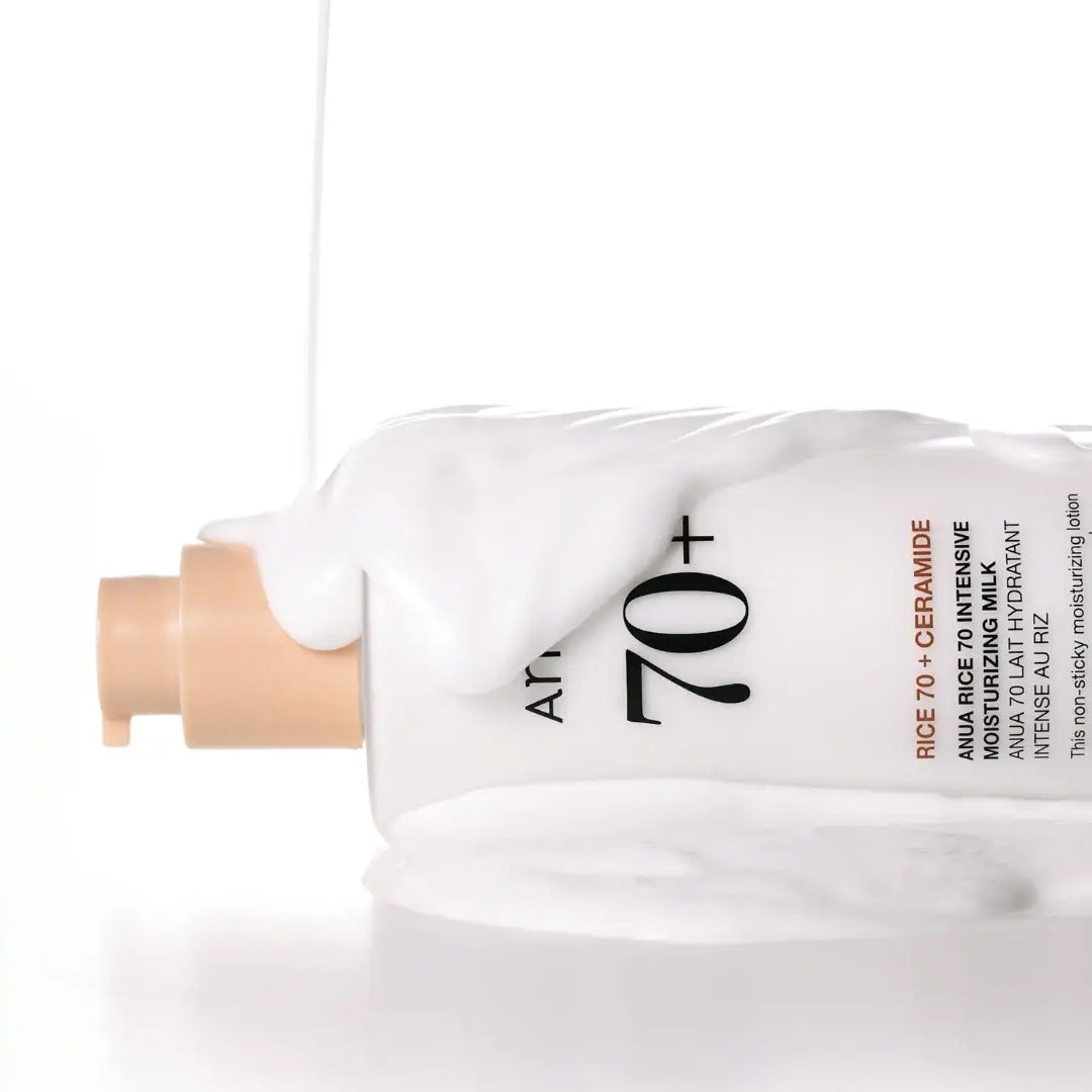 Anua Rice 70 Intensive Moisturizing Milk best selling natural Korean skin care for all skin types K Beauty World