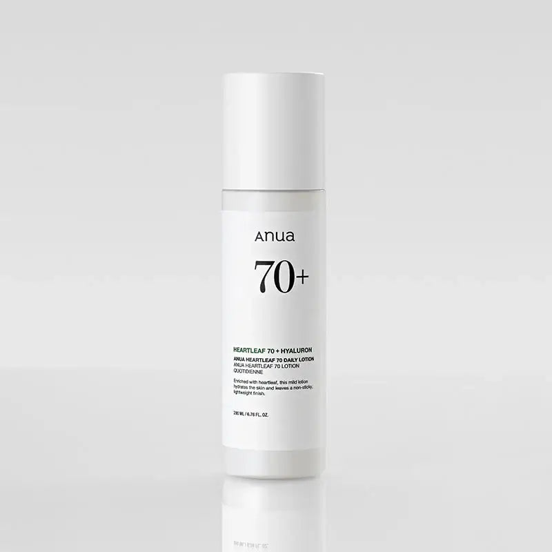 Anua Heartleaf 70% Daily Lotion best Korean facial moisturizer for oily combination acne-prone sensitive skin soothing hydrating Korean skincare K Beauty World