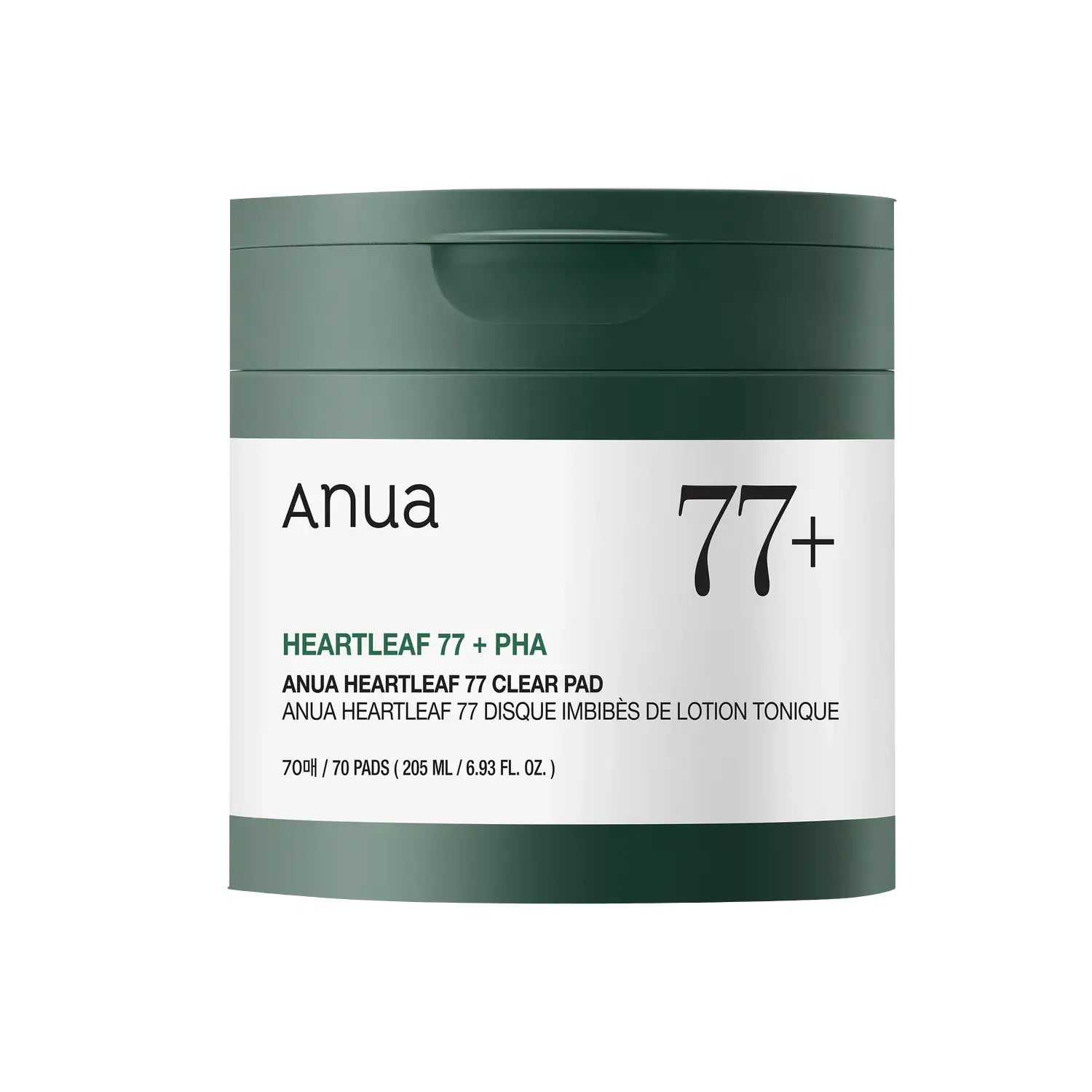 Anua Heartleaf 77% Clear Pad PHA exfoliating toner for dry sensitive acne prone dull skin rough skin texture K Beauty World