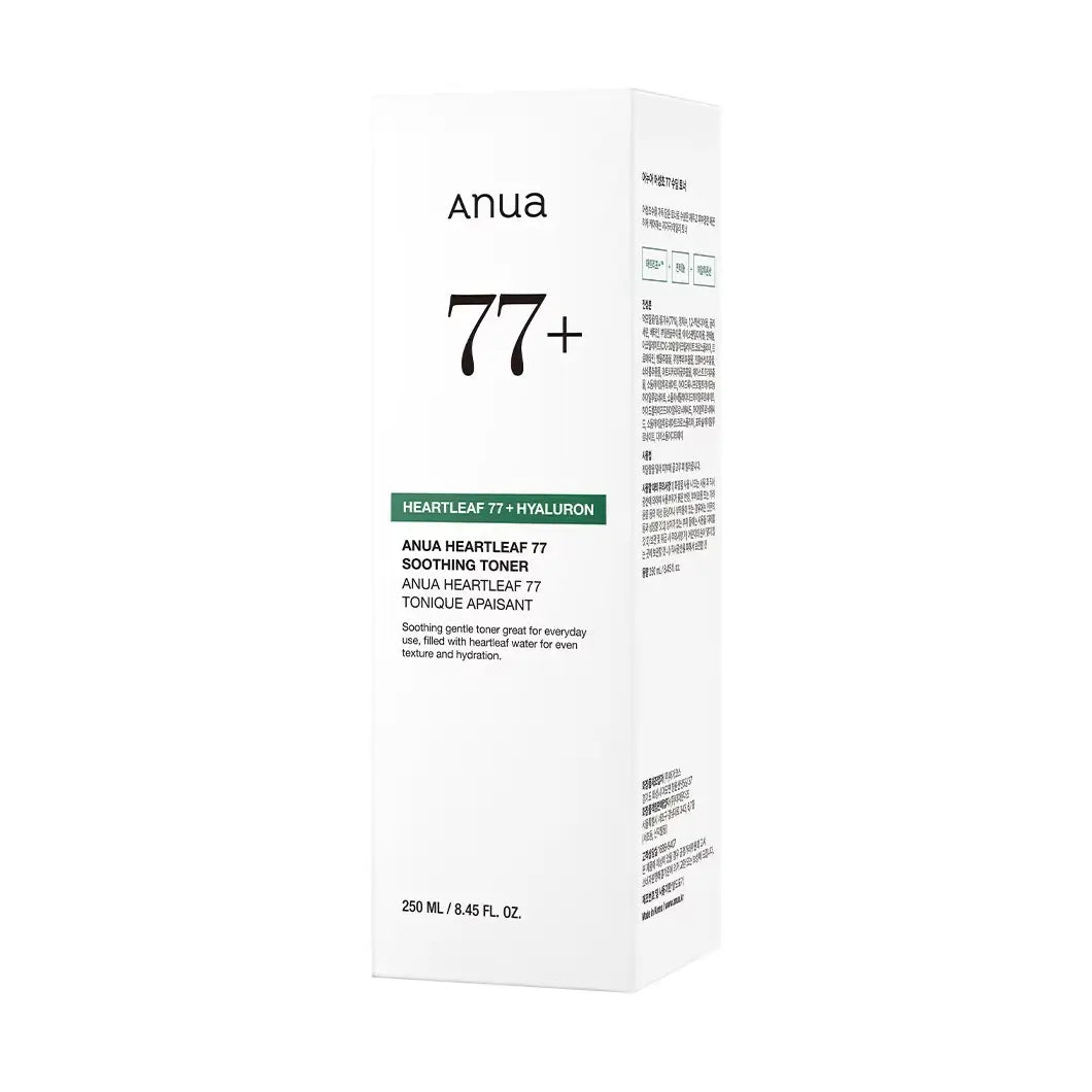 Anua Heartleaf 77% Soothing Toner best seller hydrating soothing redness dry sensitive acne prone skin K Beauty World