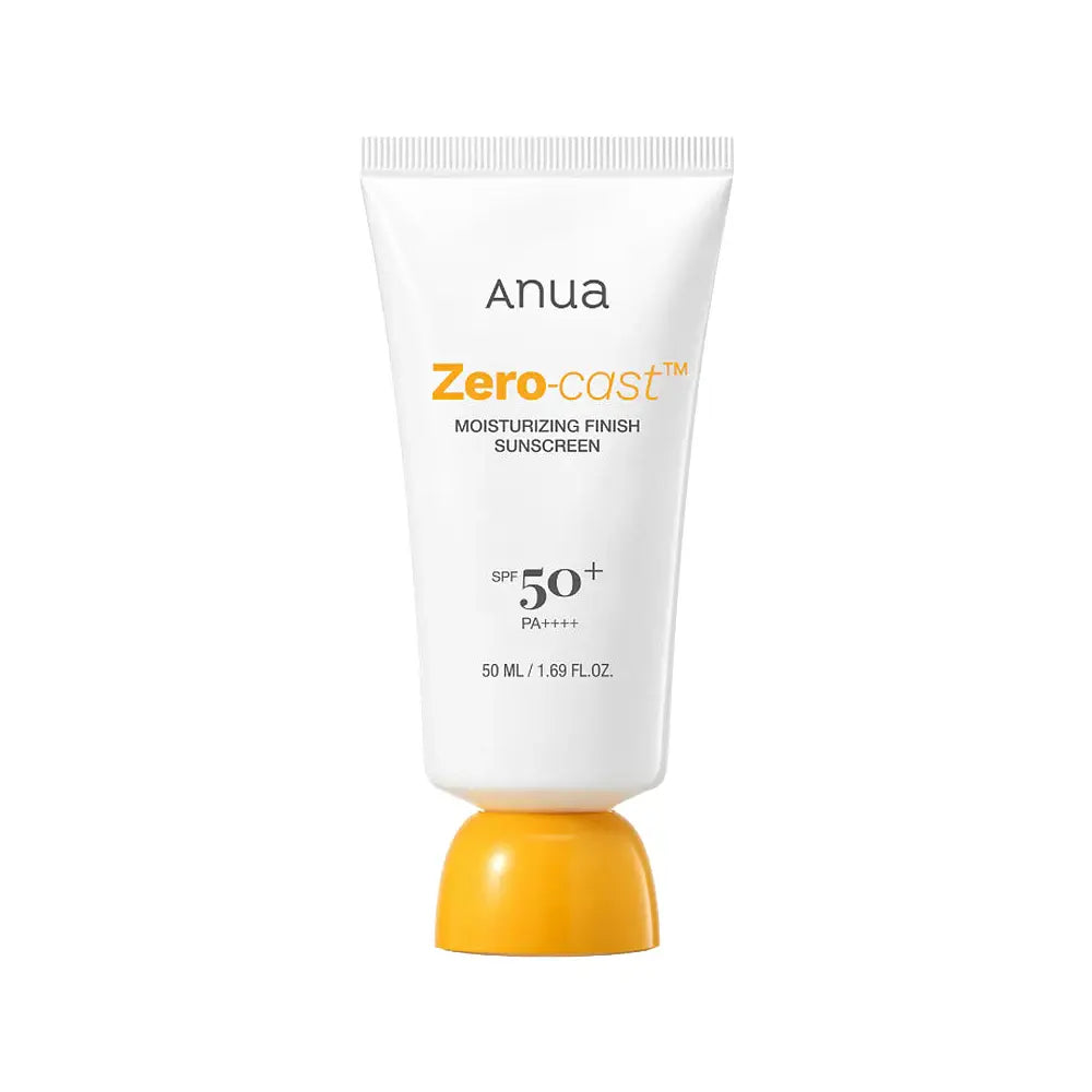Anua Zero-Cast Moisturizing Finish Sunscreen best selling Korean sunscreen without white cast lightweight formula K Beauty World