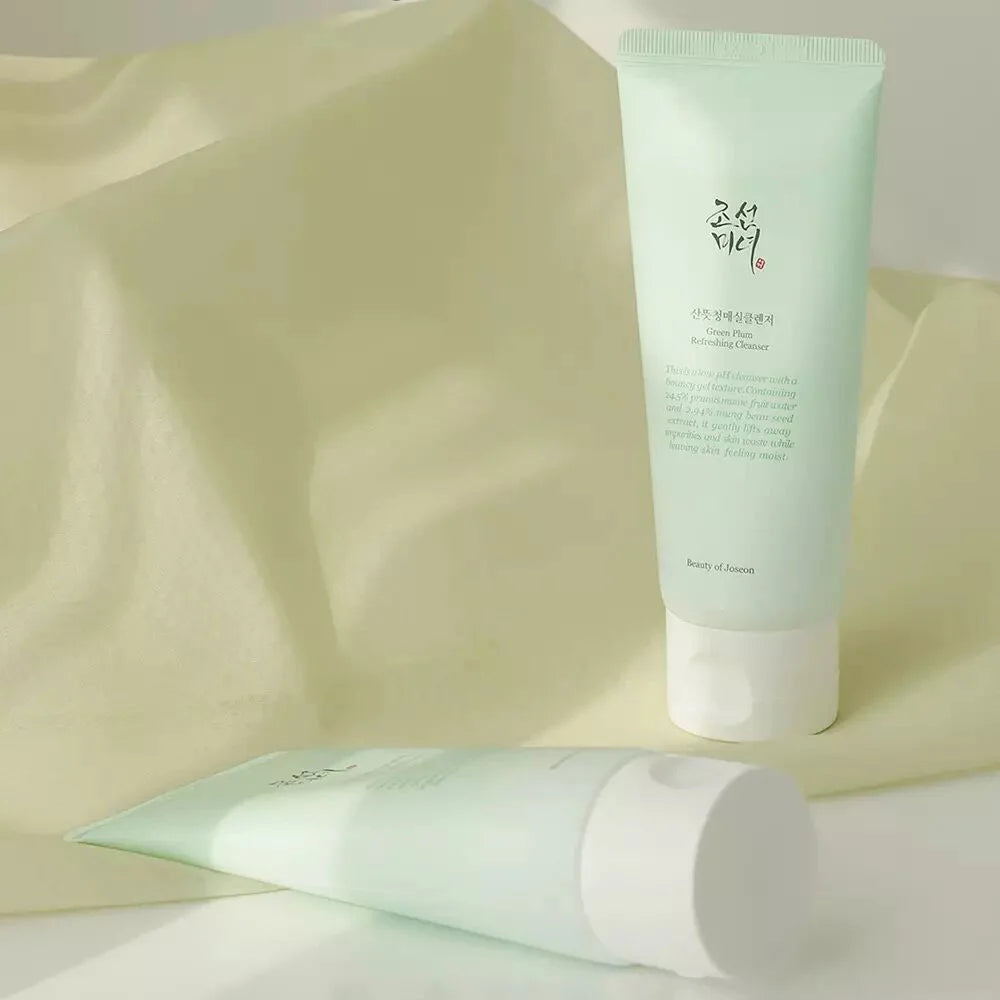 Beauty Of Joseon Green Plum Refreshing Cleanser gentle facial wash Korean cleansing foam for women men K Beauty World