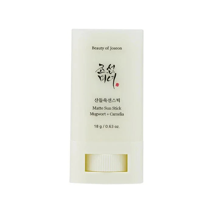 Beauty of Joseon Matte Sun Stick : Mugwort+Camelia SPF50 PA++++ On-the-go Korean product for face and body oily combination skin K Beauty World