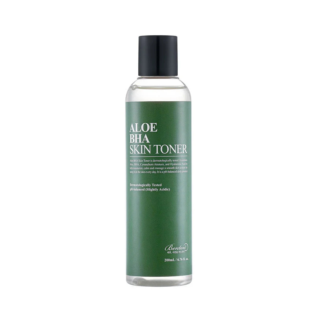 Benton Aloe BHA Skin Toner for oily acne prone skin Best Korean skincare for men women cosmetics K Beauty World