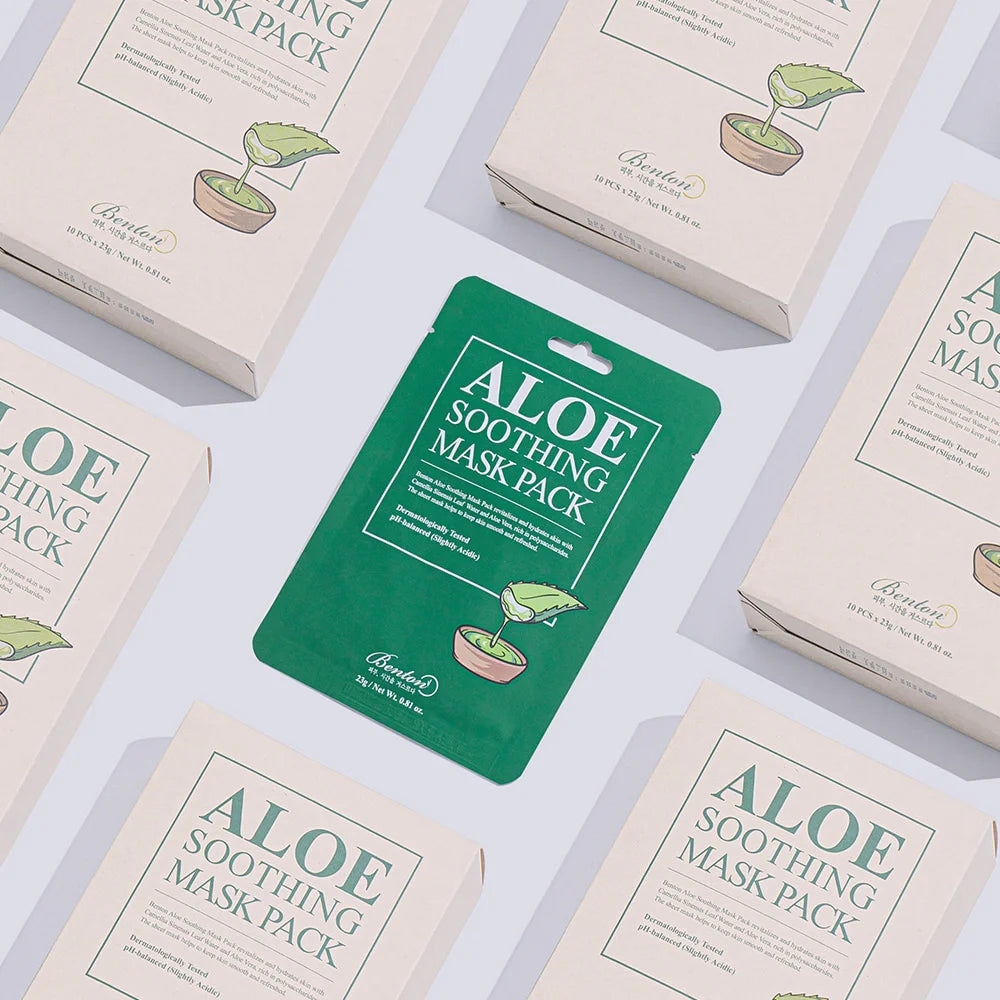 Benton Aloe Soothing Mask Pack (Lot de 10)
