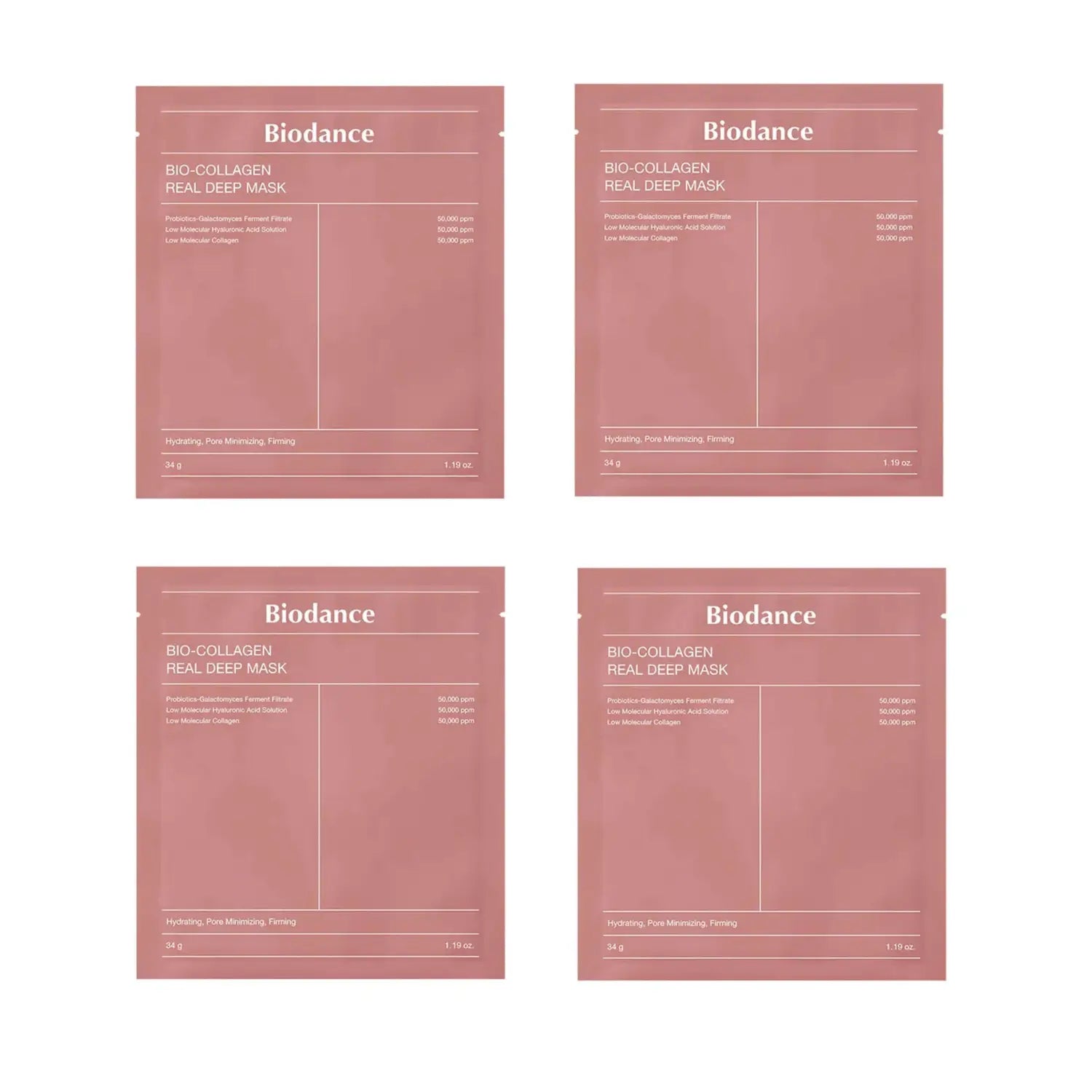 Biodance Bio-Collagen Real Deep Mask (4er-Set) - K Beauty
