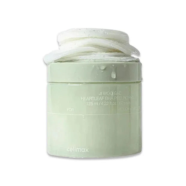 Celimax Ji Woo Gae Heartleaf BHA Peeling Pad must-have best selling oily Korean skin care solution K Beauty World