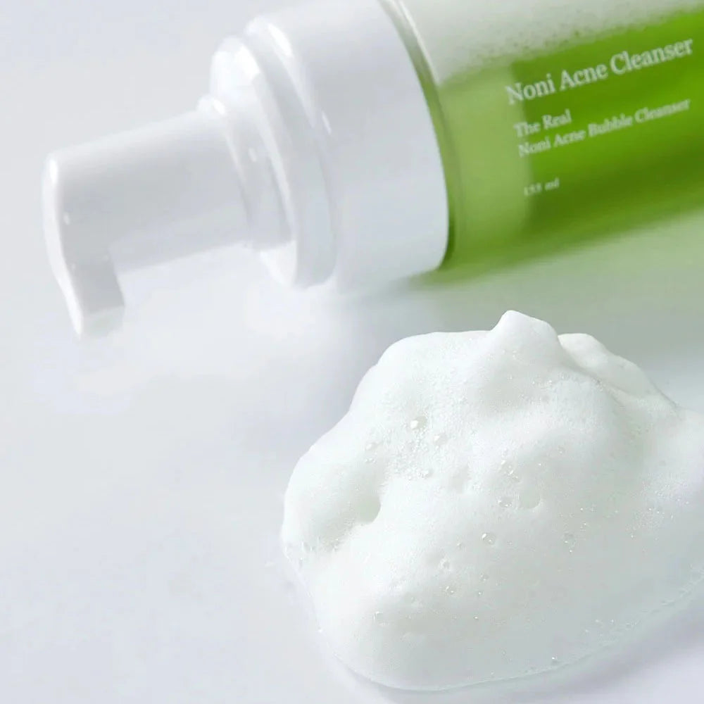 Celimax The Real Noni Acne Bubble Cleanser soft gentle cleansing foam Korean skin care K Beauty World