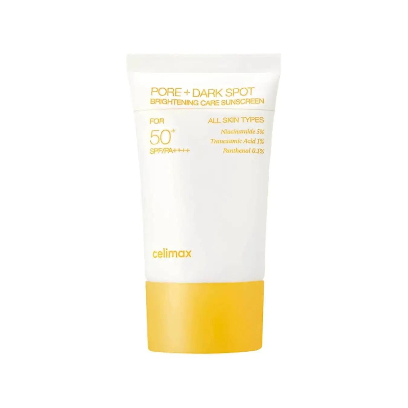 Celimax Pore+Dark Spot Brightening Care Sunscreen Korean cosmetics chemical sun cream for fine lines wrinkles pigmentation K Beauty World