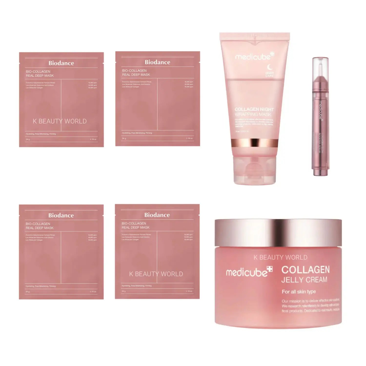 Collagen Boosting Skincare Set for Glowing Skin Korean skincare K Beauty World