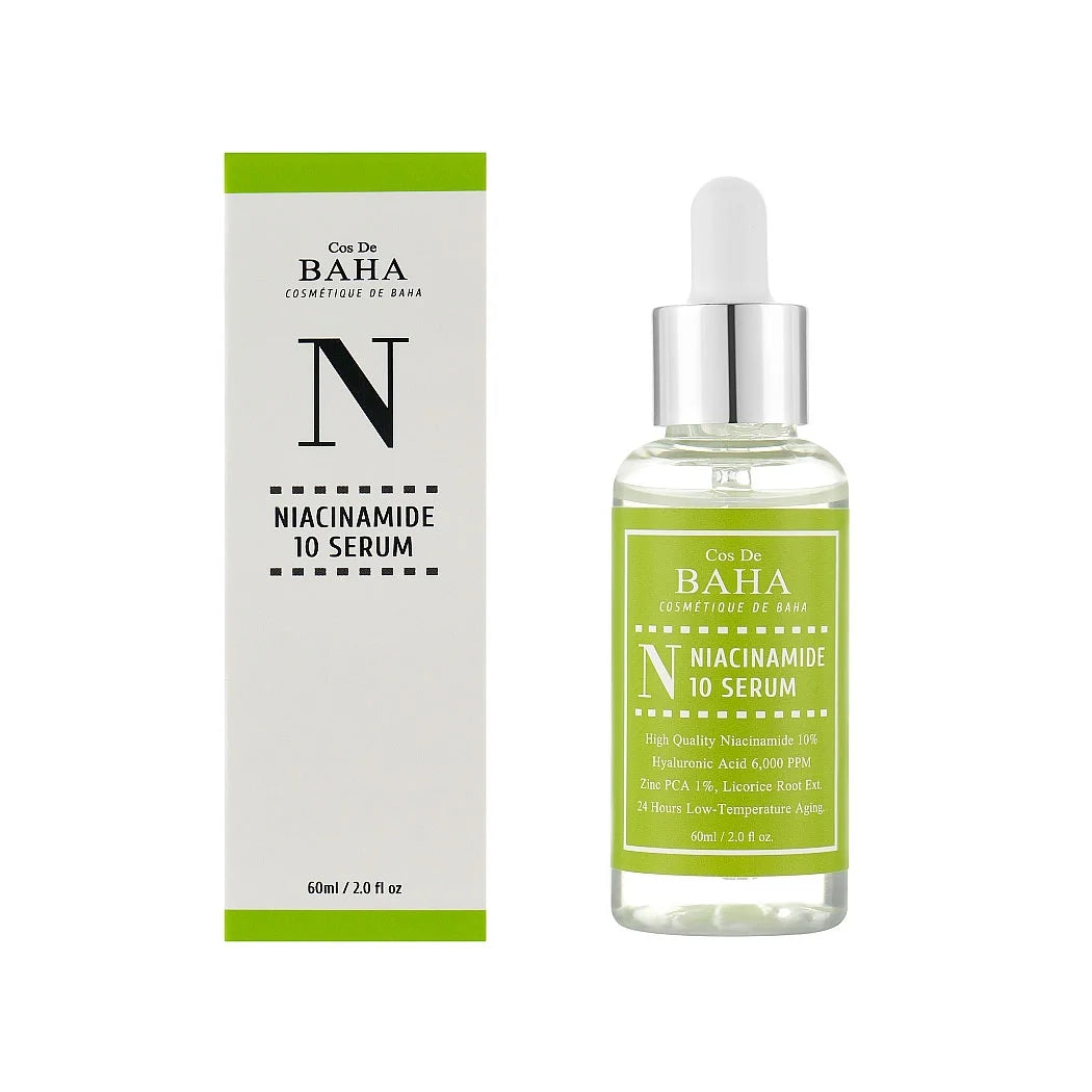 Cos De Baha N Niacinamide 10 Serum Jumbo enlarged pores repair skin barrier brightening dull skin uneven skin tone rough texture acne K Beauty World