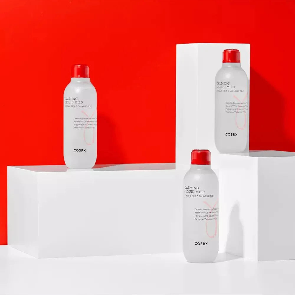 Cosrx AC Collection Calming Liquid Mild best Korean skin care for men women oily acne prone skin blemishes breakouts redness pimple excess sebum control K Beauty World