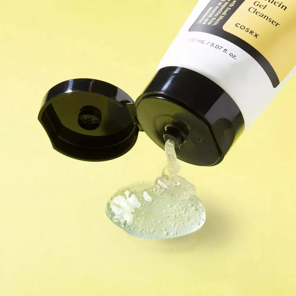 Cosrx Advanced Snail Mucin Power Gel Cleanser how to harvest snail secretion filtrate best gentle Korean sulfate-free hypoallergenic cleansing foam K Beauty World