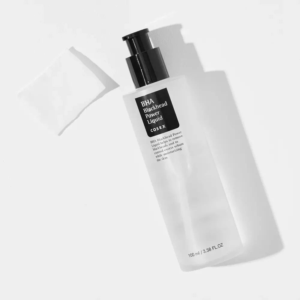 Cosrx BHA Blackhead Power Liquid facial peeling for oily combination acne-prone skin niacinamide skin soothing brightening solution daily routine K Beauty World