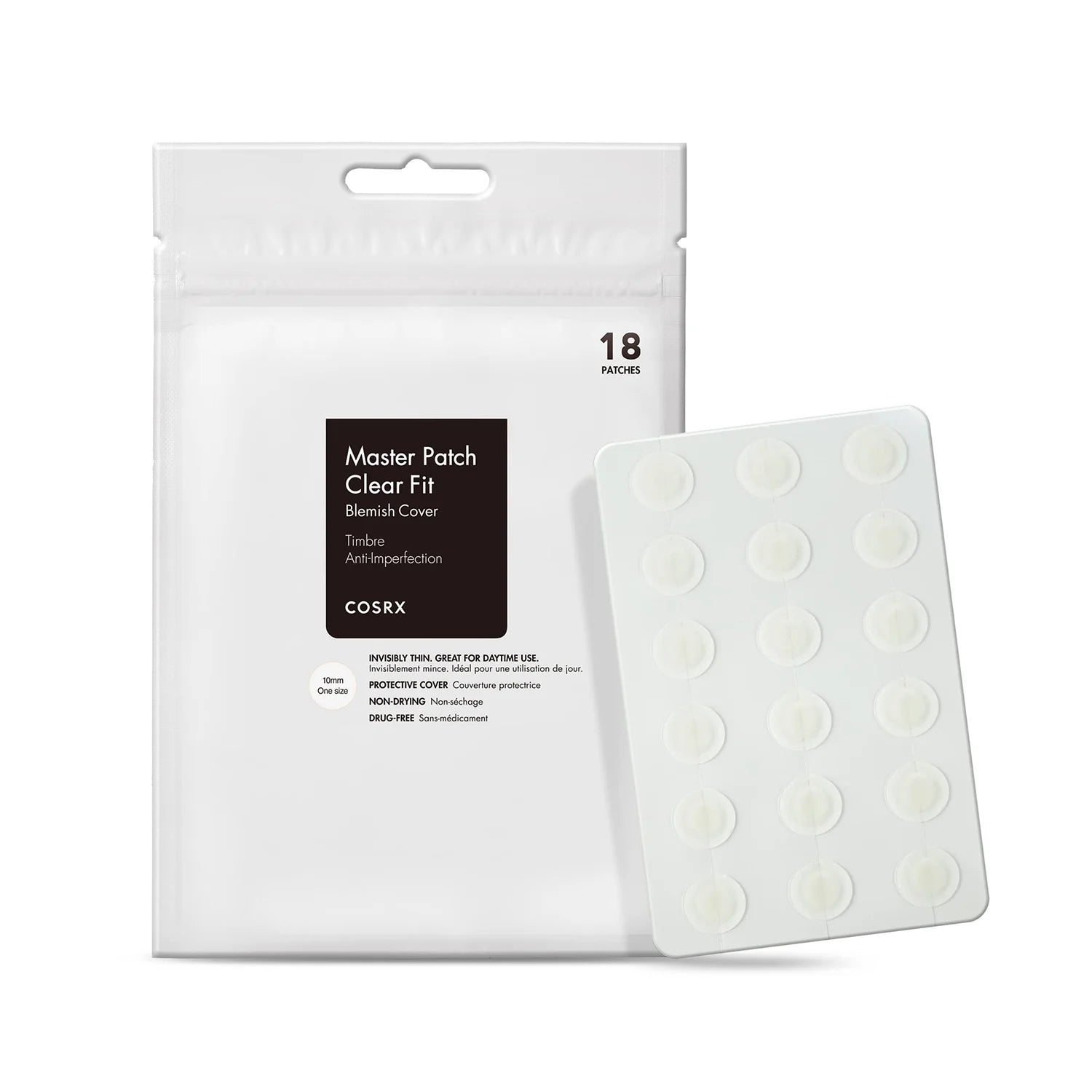 Cosrx Clear Fit Master Patch pimple Korea cosmetics skincare for oily acne prone skin treatment stickers K Beauty World
