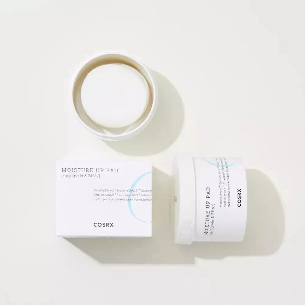 Cosrx One Step Moisture Up Pad BHA (Betaine Salicylate) and PHA facial peeling toner for oily combination skin K Beauty World