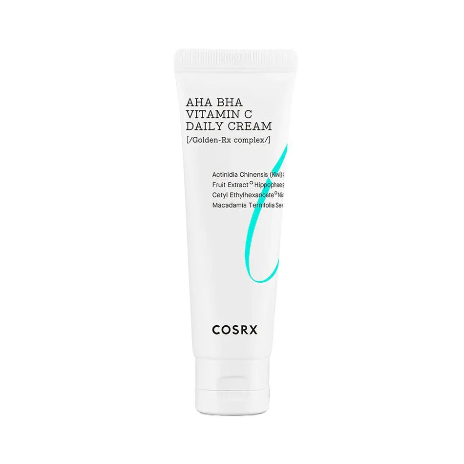 Cosrx Refresh AHA BHA VITAMIN C Daily Cream anti-aging wrinkles fine lines dark spots discoloration dull skin rough texture K Beauty World 