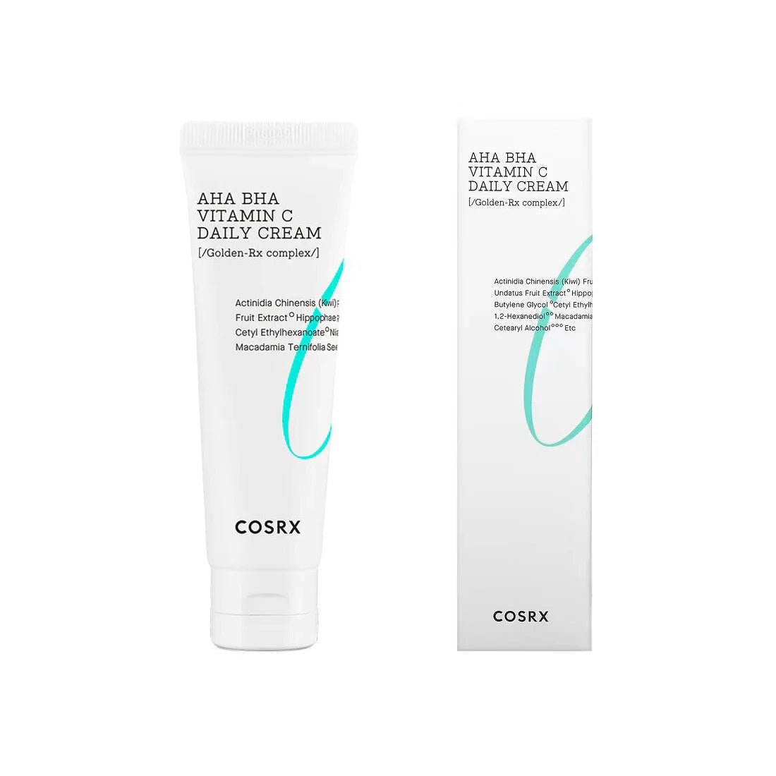 Cosrx Refresh AHA BHA VITAMIN C Daily Cream best Korean moisturizer for dry dull mature oily combination skin hyperpigmentation uneven skin tone texture premature aging care K Beauty World
