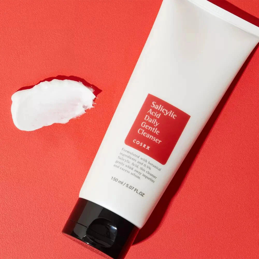 Cosrx Salicylic Acid Daily Gentle Cleanser Korean skin care for best oily skin combination skin acne prone skin K Beauty World