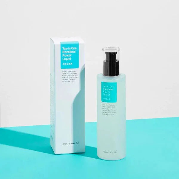 Cosrx Two in One Poreless Power Liquid allatoin panthenol hydrating toner oil control whitehead blackhead care facial peeling toning water K Beauty World
