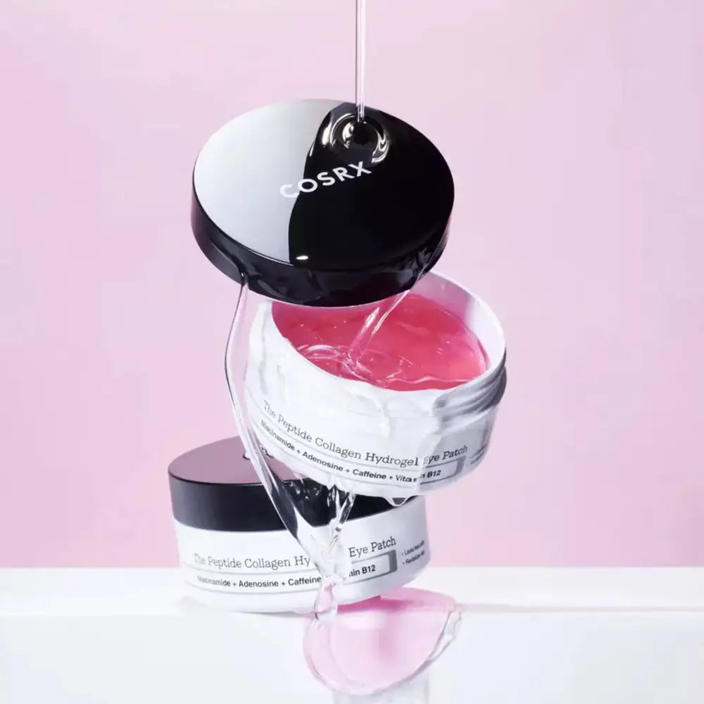 Cosrx The Peptide Collagen Hydrogel Eye Patch caffein Korean anti-aging natural skin care for all skin types mature skin dull skin K Beauty World