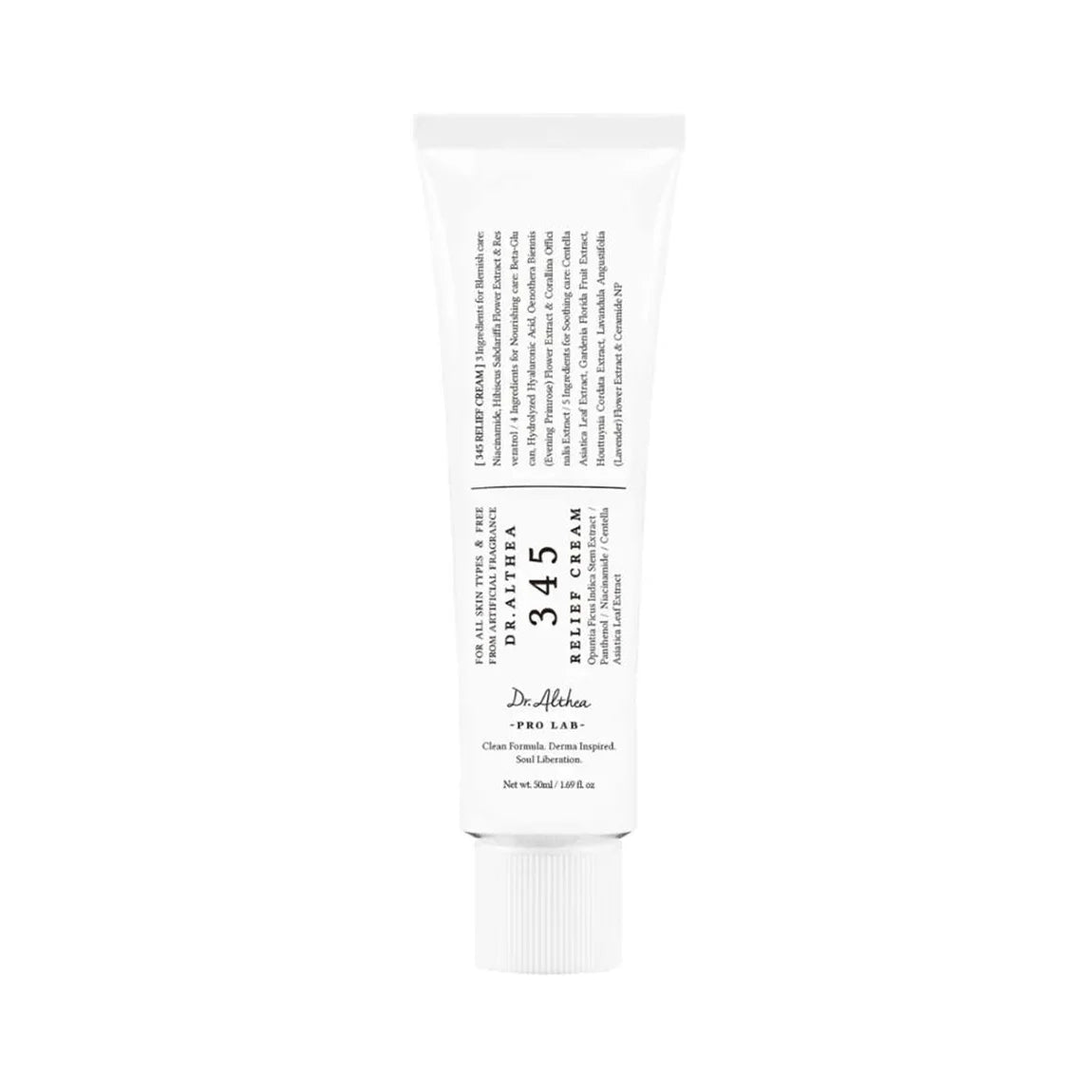 Dr. Althea 345 Relief Cream best selling Korean moisturizer skin care for all skin types soothing hydrating acne post care K Beauty World