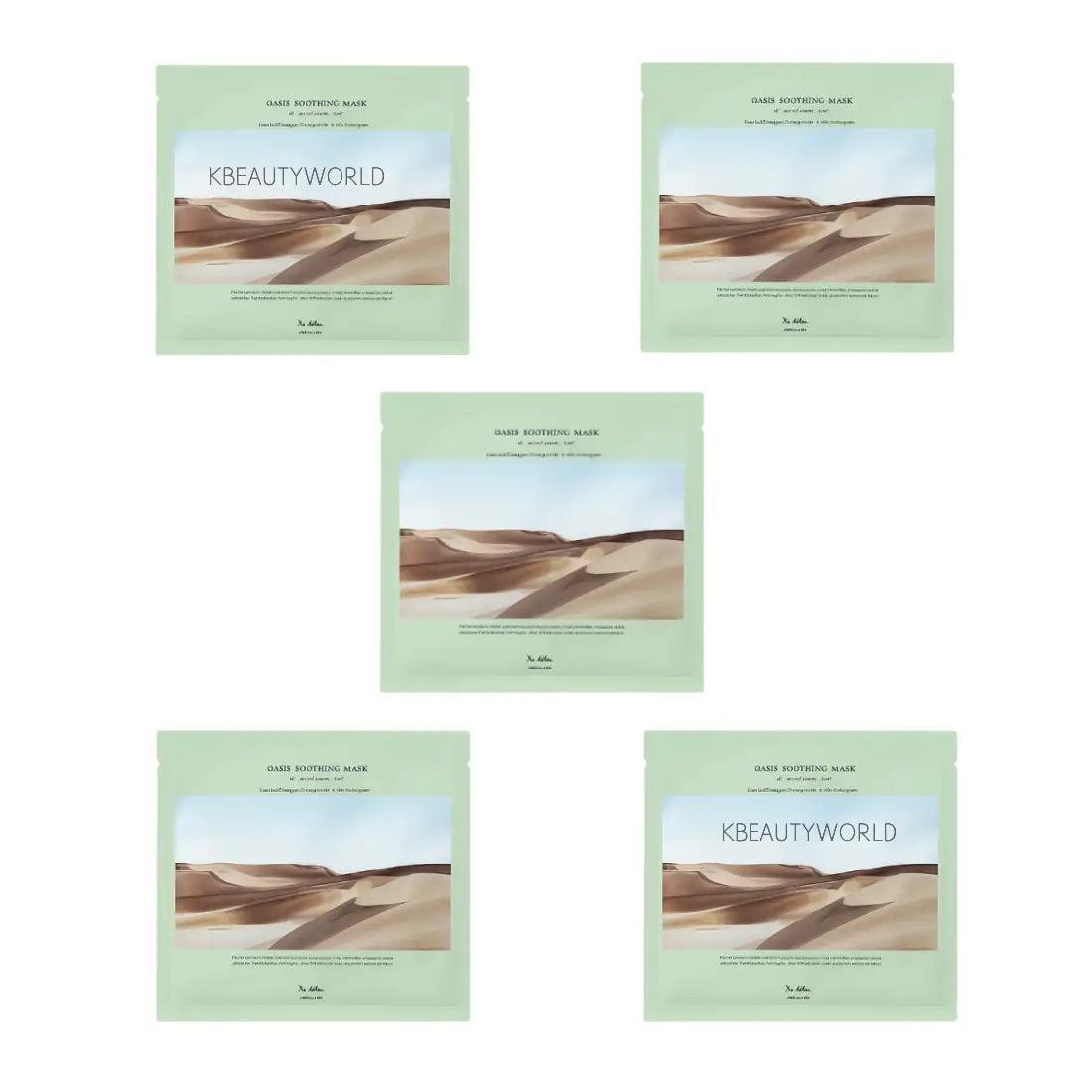 Dr. Althea Oasis Soothing Mask (Set of 5) Korean skin care for dry sensitive skin hydration redness K Beauty World