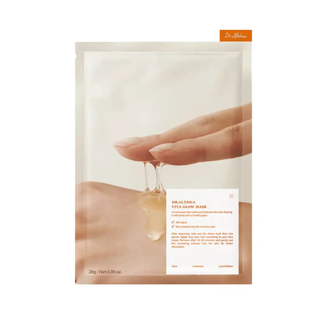 Dr. Althea Vita Glow Mask Korean sheet mask brightening dark spots fine lines uneven skin tone K Beauty World