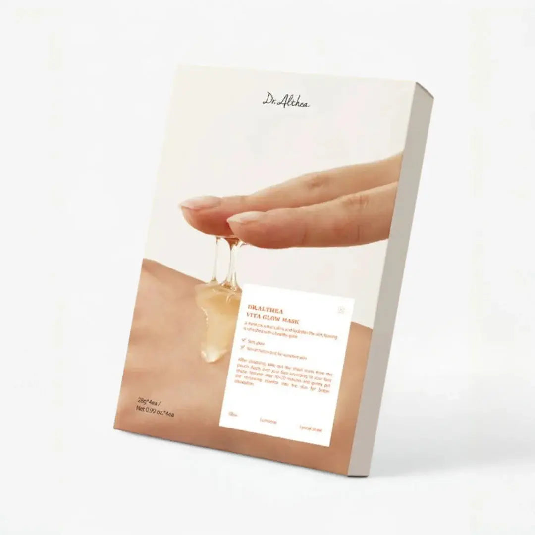 Dr. Althea Vita Glow Mask Set of 4 natural Korean skin care brightening uneven skin tone hyperpigmentation dark spots dull skin K Beauty World