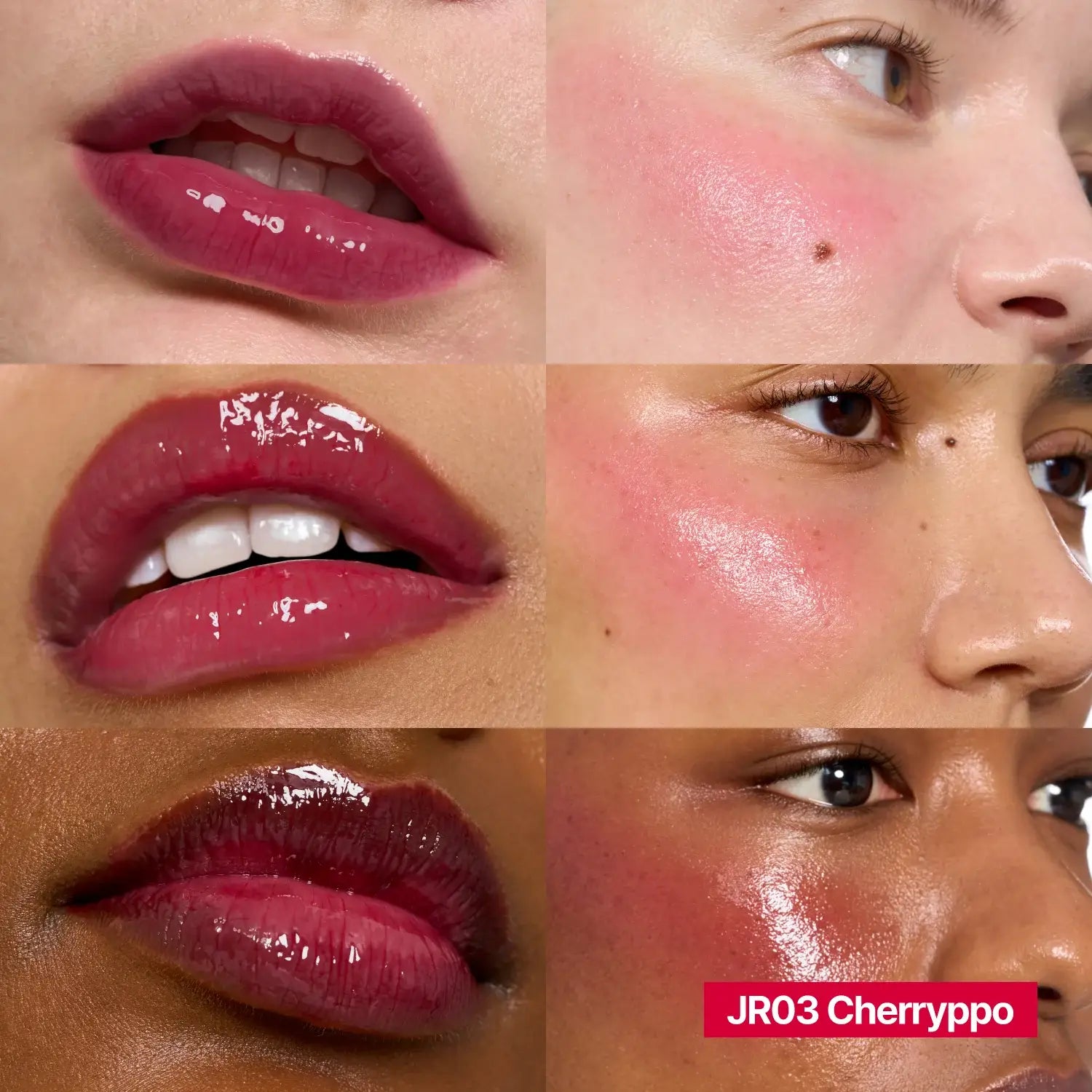 Fwee Lip & Cheek Glowy Jelly Pot JR03 Cherry Ppo going out makeup Korean skincare cosmetics best gift for her K Beauty World