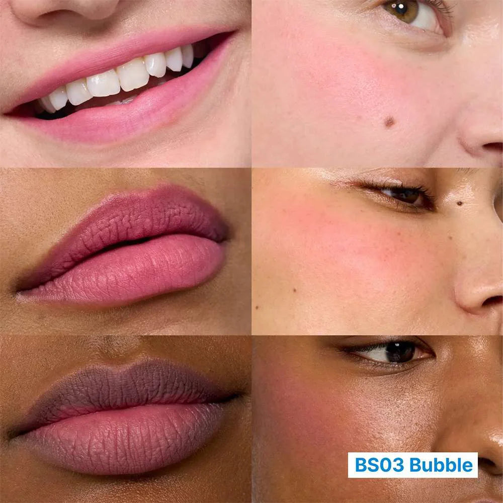 Fwee Lip & Cheek Blurry Pudding Pot BS03 Bubble cool tone pink makeup Korean best seller K Beauty World