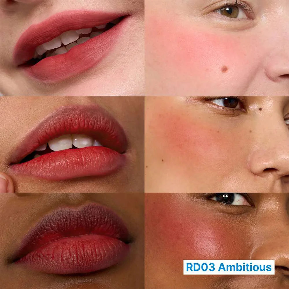 Fwee Lip & Cheek Blurry Pudding Pot RD03 Ambitious Korean tv movie star makeup K Beauty World
