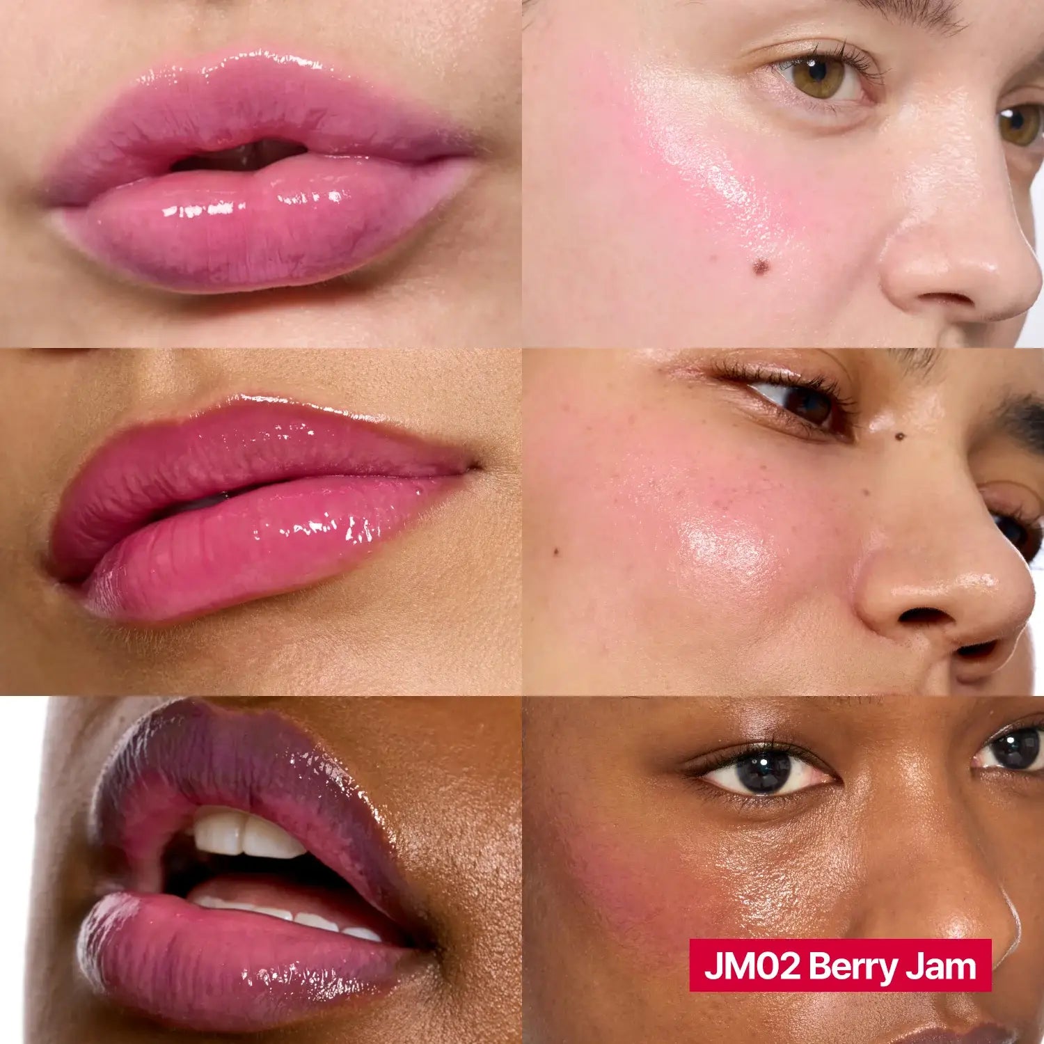 Fwee Lip & Cheek Glowy Jelly Pot JM02 Berry Jam pink blusher Korea makeup cosmetics K Beauty World