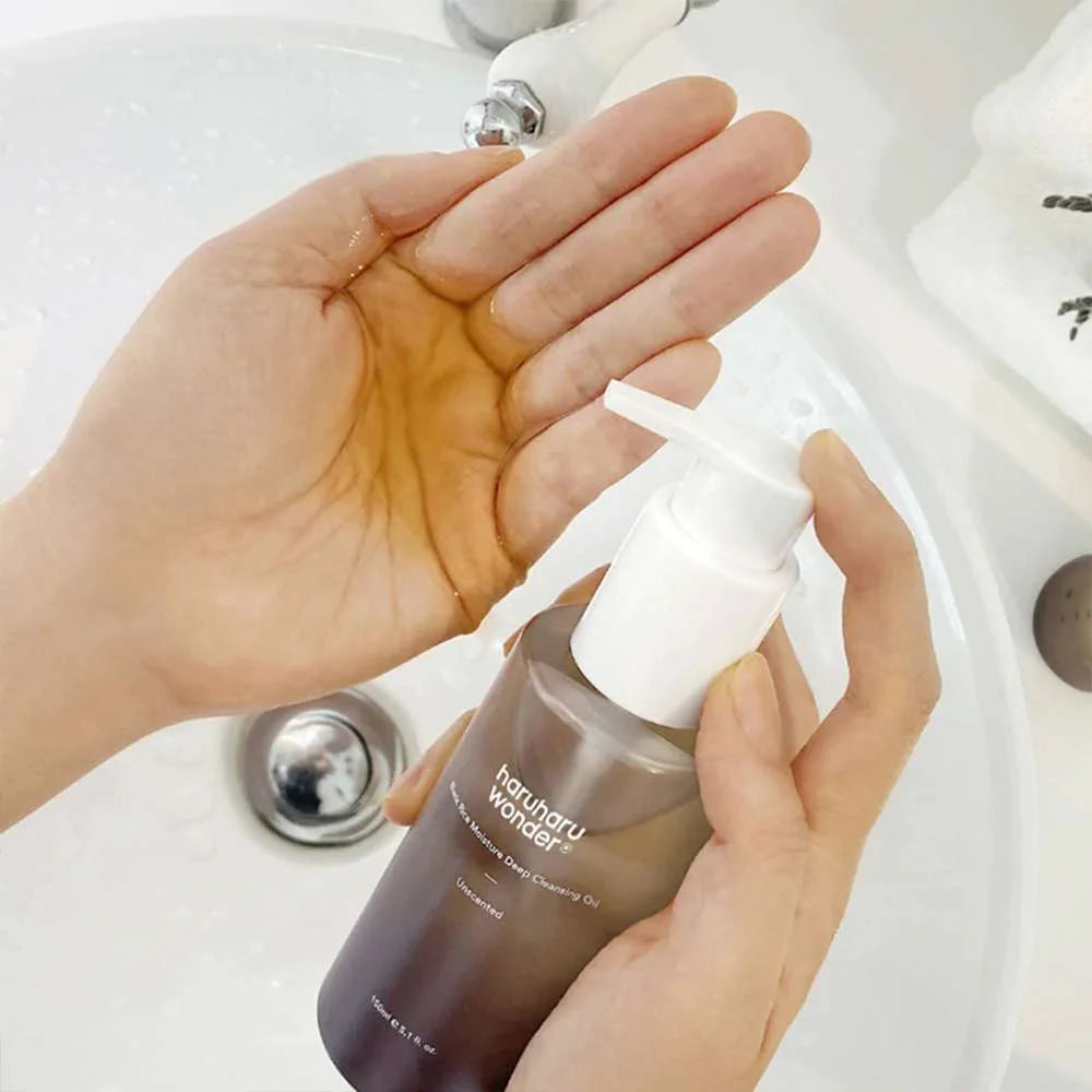 Haruharu Wonder Black Rice Moisture Deep Cleansing Oil vegan natural Korean cosmetics K Beauty World