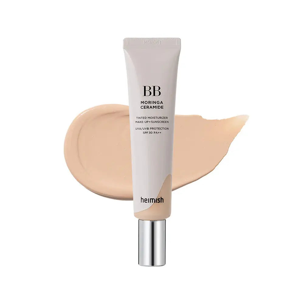 Heimish Moringa Ceramide BB Cream SPF 30 PA++ 25 Medium light coverage foundation color collecting tinted moisturizer Korean cosmetics K Beauty World