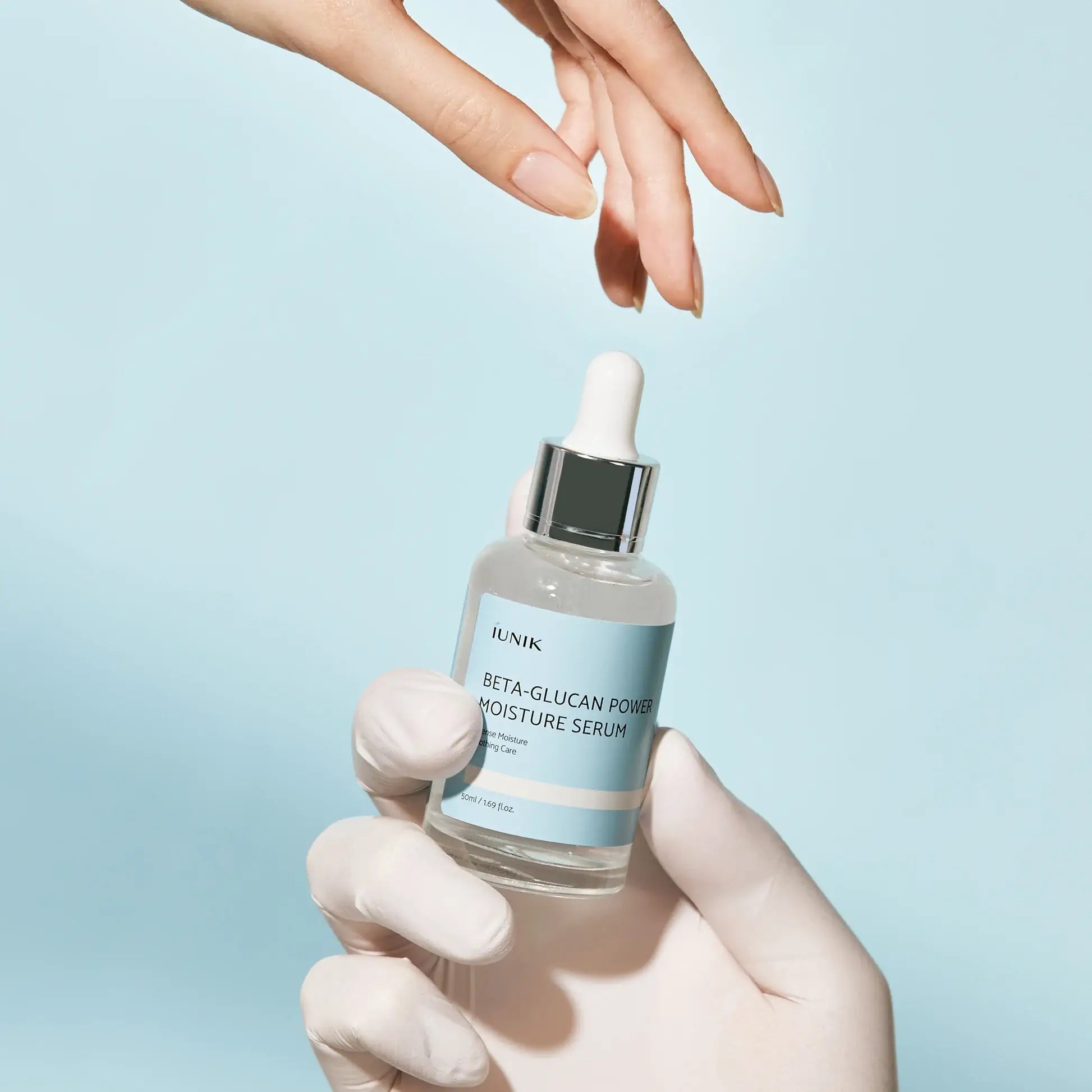 iUNIK Beta-Glucan Power Moisture Serum best Korean anti-aging wrinkles fine lines skin care for men women for late 20's 30's 40's gentle formula for dry sensitive skin K Beauty World