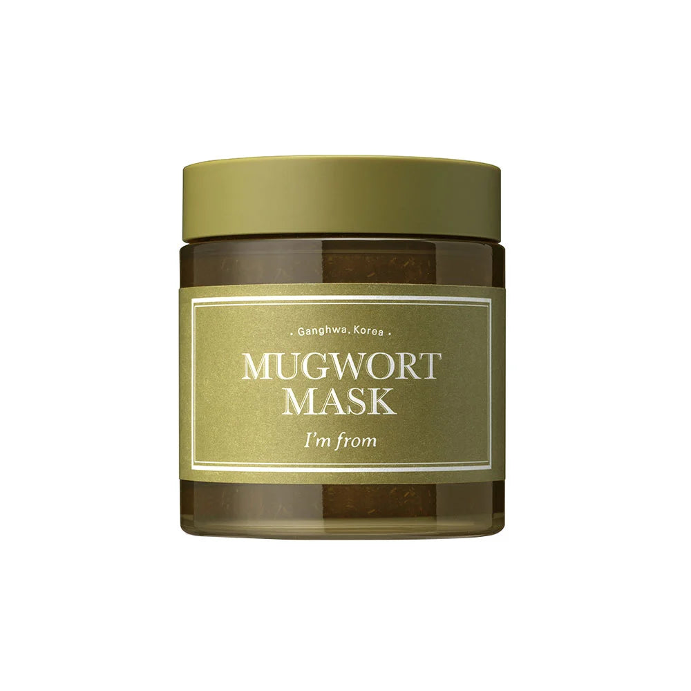 I'm From Mugwort Mask facial soothing hydrating mask for sensitive acne prone skin redness irritation inflammation pimpes heated skin Korean skin care for men women K Beauty World 