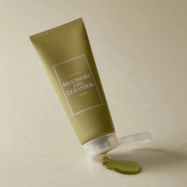 I'm from Mugwort Gel Cleanser non-irritant facial cleanser for acne pimple redness irritation rosacea eczema oily combination skin men women K Beauty World