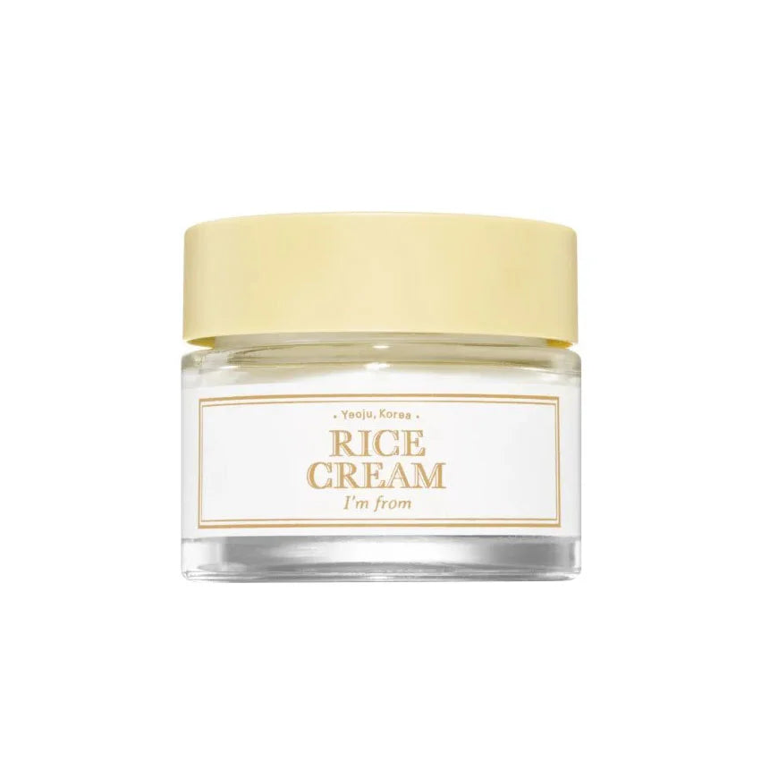 I'm From Rice Cream best Korean facial moisturizer for all skin types sensitive oily combination, acne-prone skin oil sebum control hydrating nourishing vegan cruelty-free K Beauty World