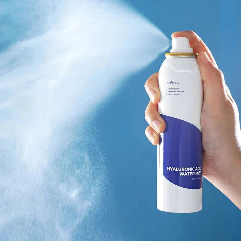 Isntree Hyaluronic Acid Water Mist must have for dry hot weather summer winter hydrating facial spray toner K Beauty World