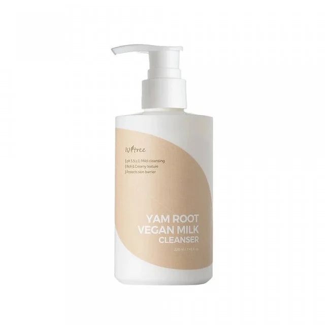 Isntree Yam Root Vegan Milk Cleanser for dry sensitive combination skin from Korea K Beauty World