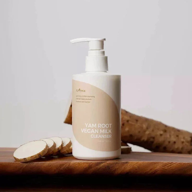 Isntree Yam Root Vegan Milk Cleanser low acidic gentle barrier protecting facial cleanser K Beauty World